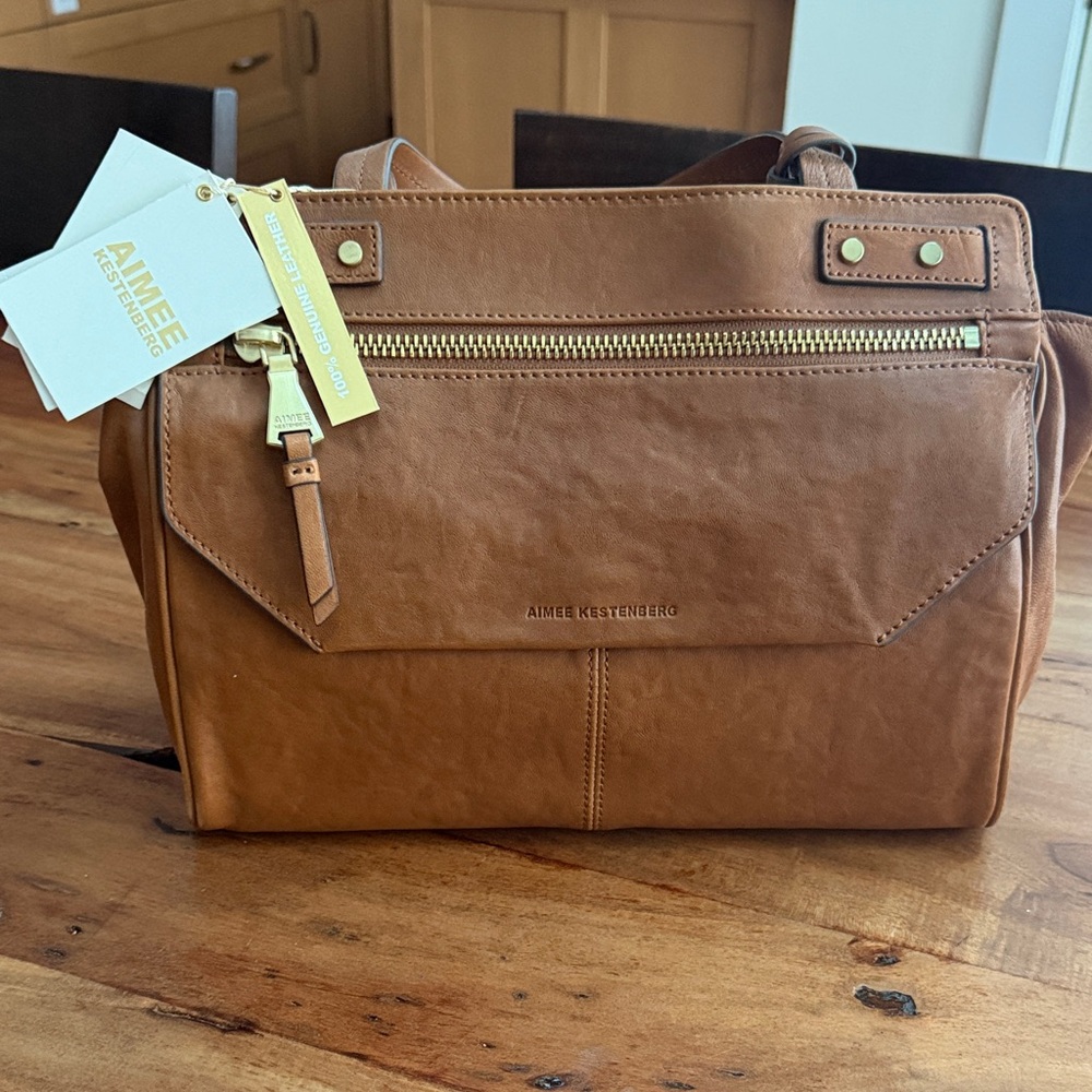 Aimee Kestenberg Tan Leather Satchel